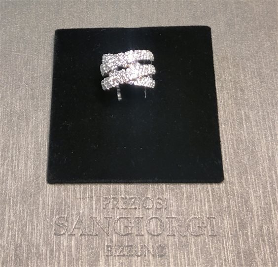 Anello Sangiorgi Preziosi Donna in Oro bianco Diamante 153040-14 - 153040-14